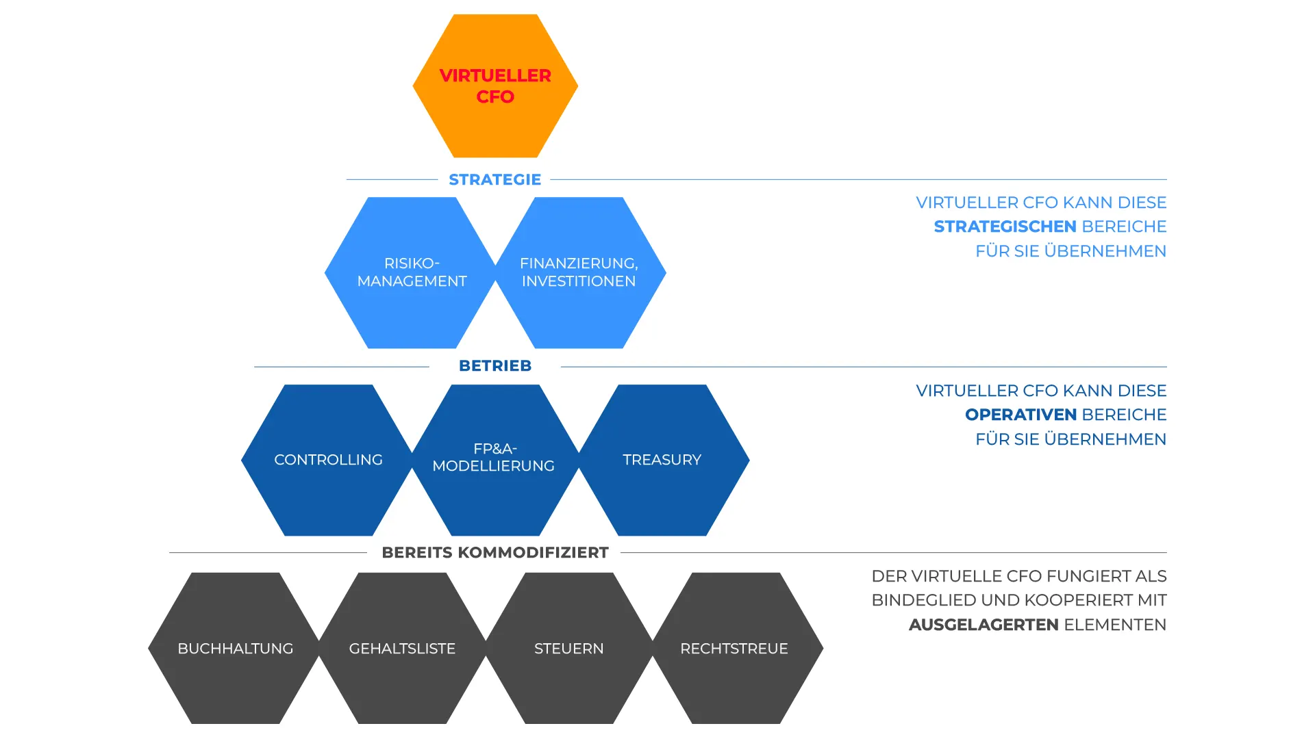 Schematische Darstellung des virtuellen CFO